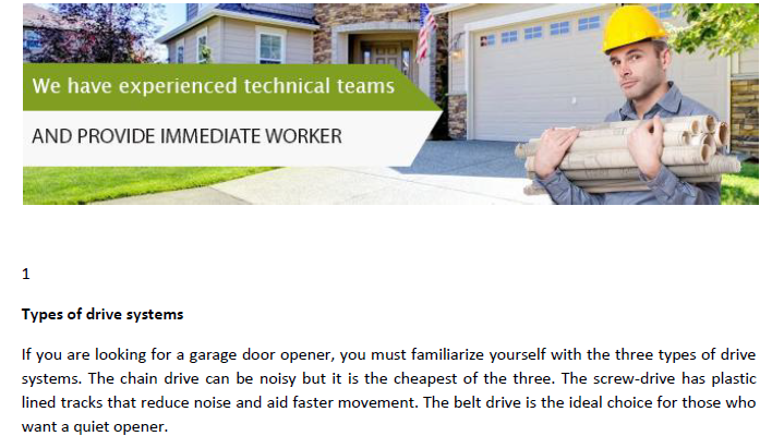 Tips on Garage Door Opener - Click here to download